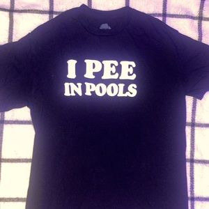 White Lettering Black Tee